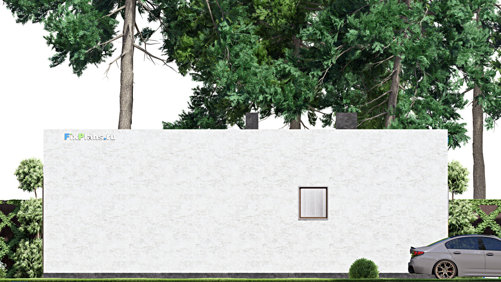 Проект одноэтажного дома 12х7м S54м2 F-14984