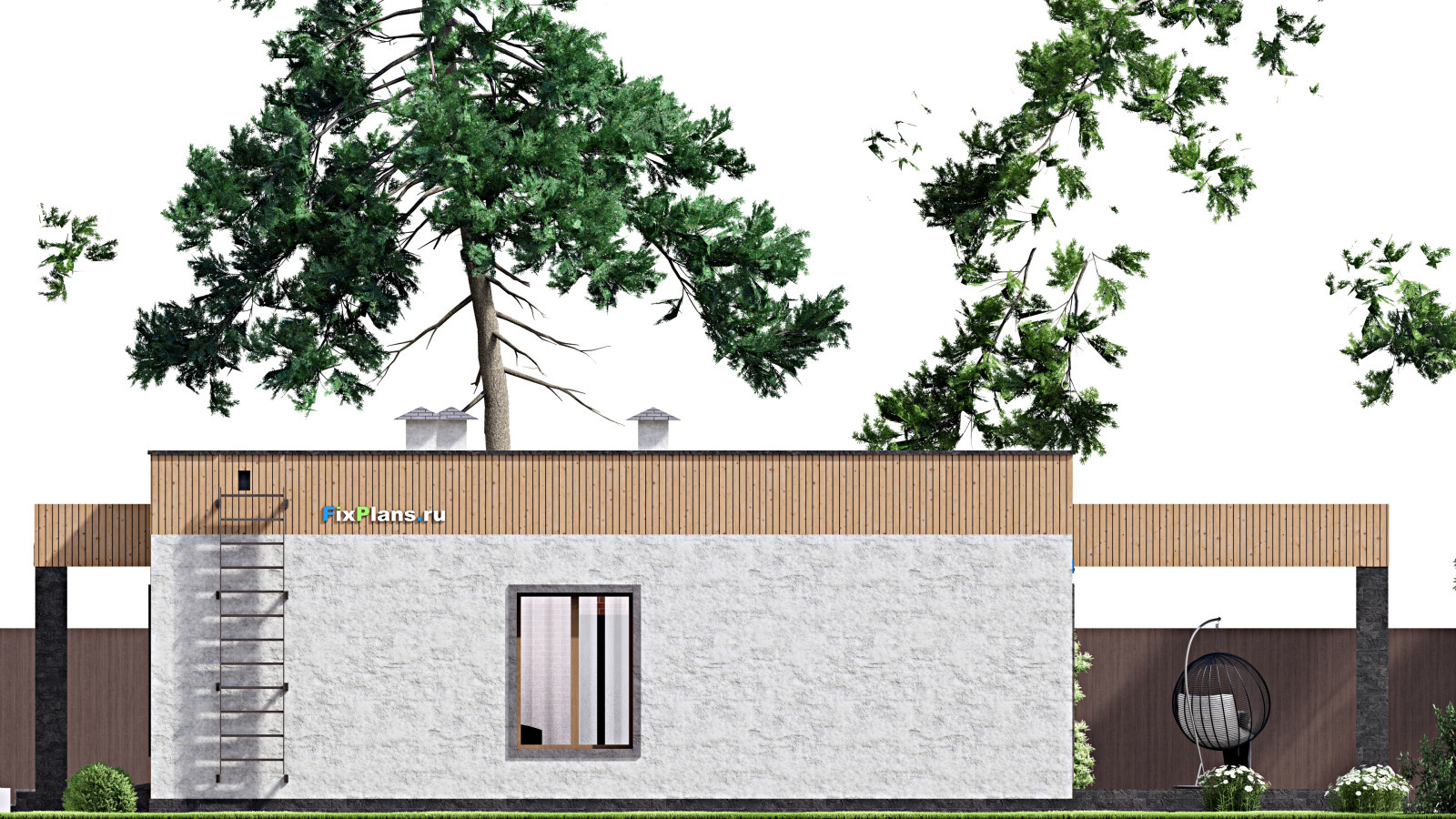 Проект одноэтажного дома 17х14м S139м2 F-15200