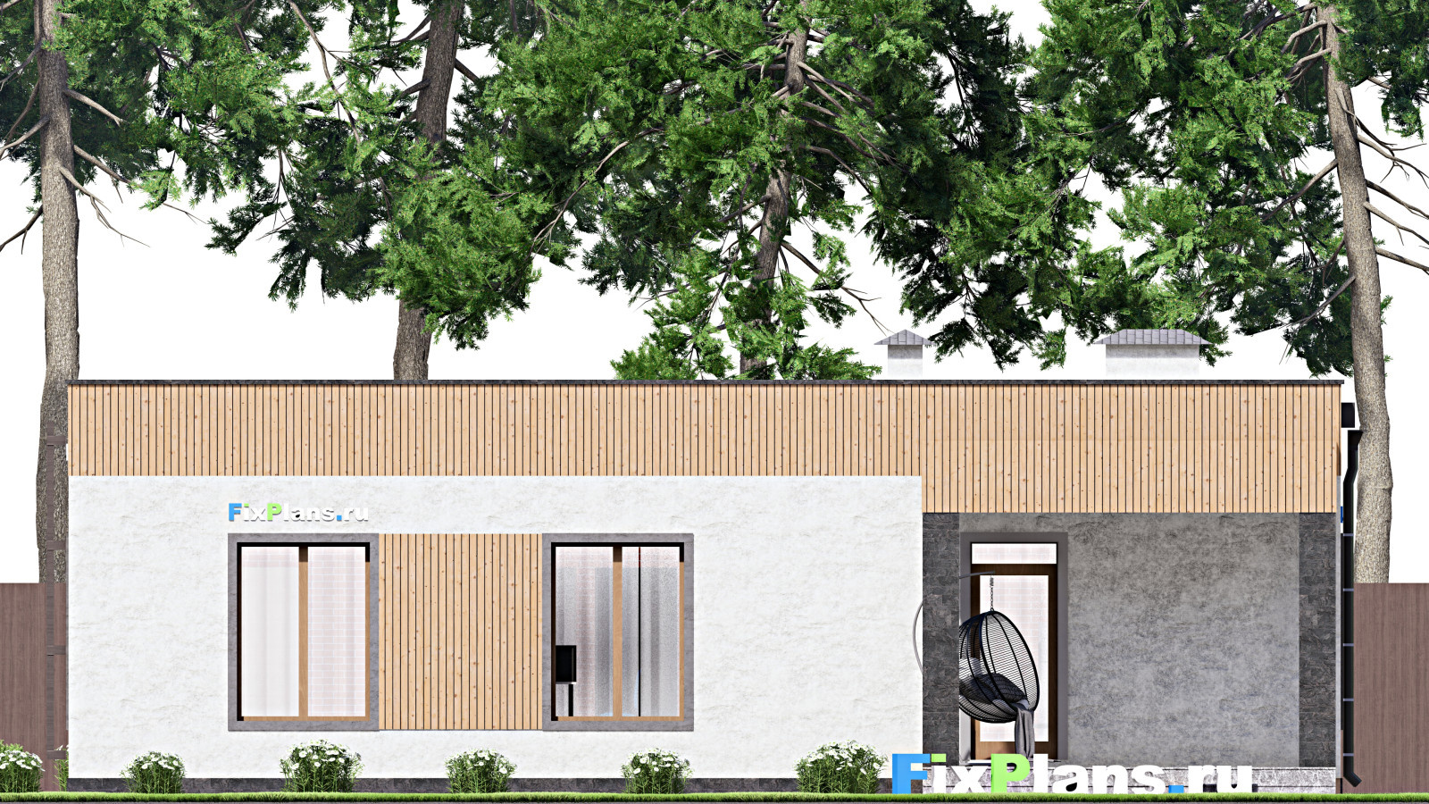 Проект одноэтажного дома 17х14м S139м2 F-15200