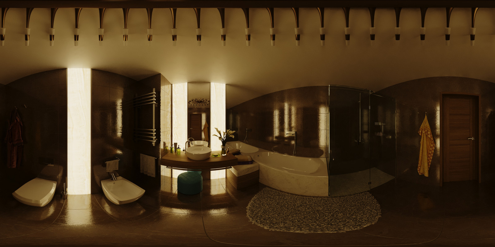 3d rendering bathroom