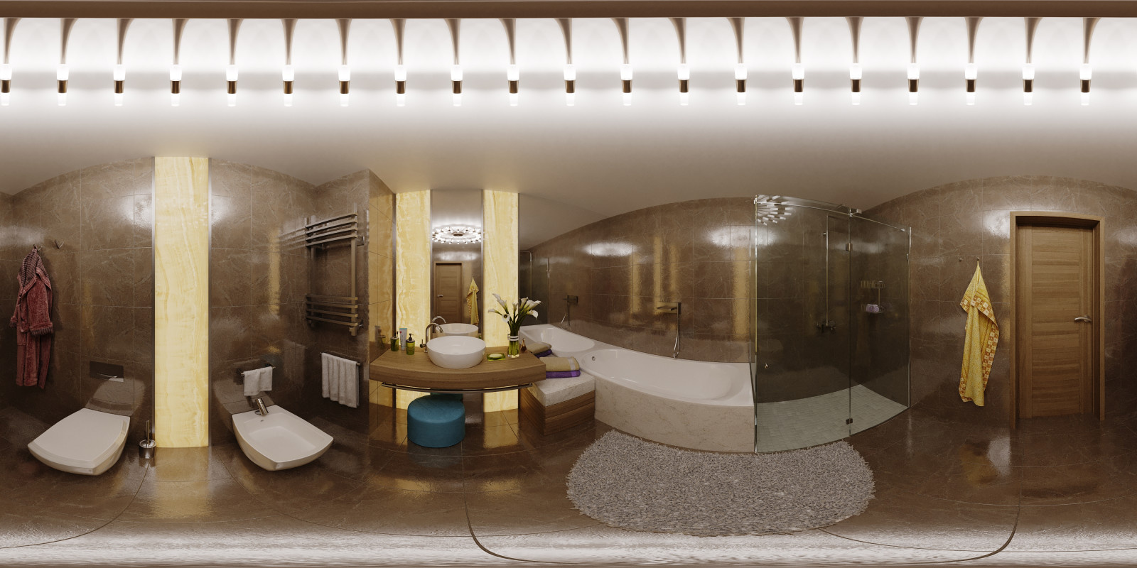 3d rendering bathroom