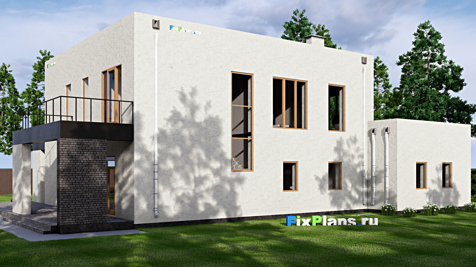 Проект двухэтажного дома 18х24 м S482м2 F-15254