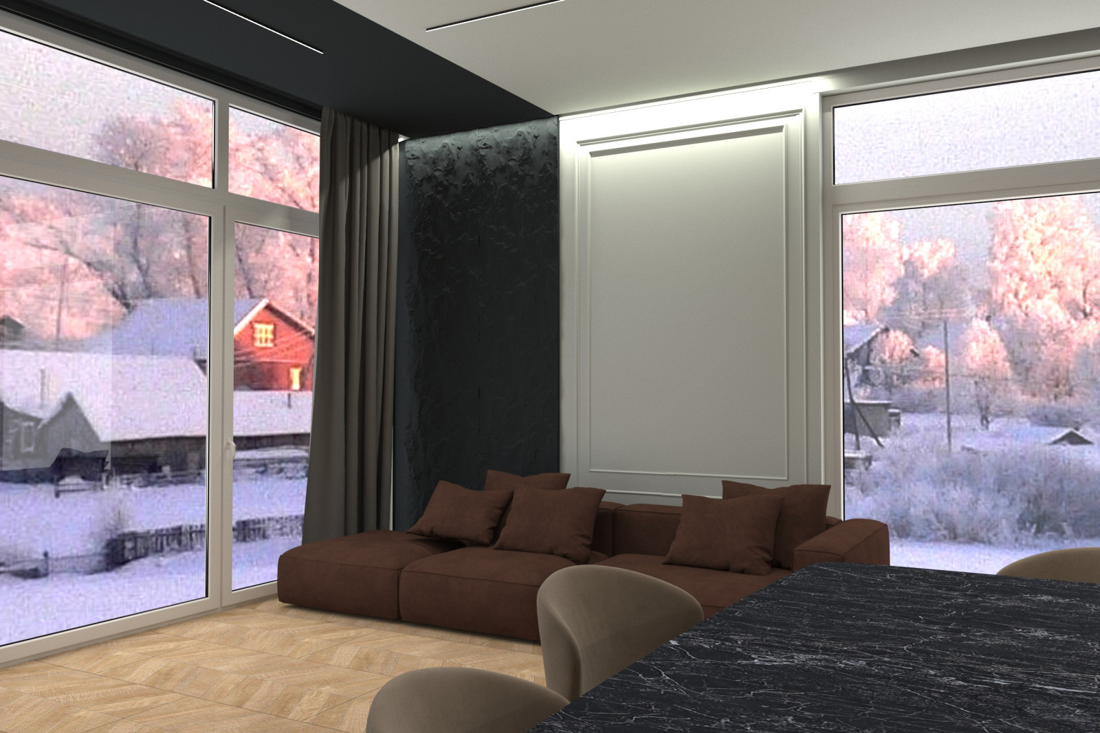 кухня-гостиная