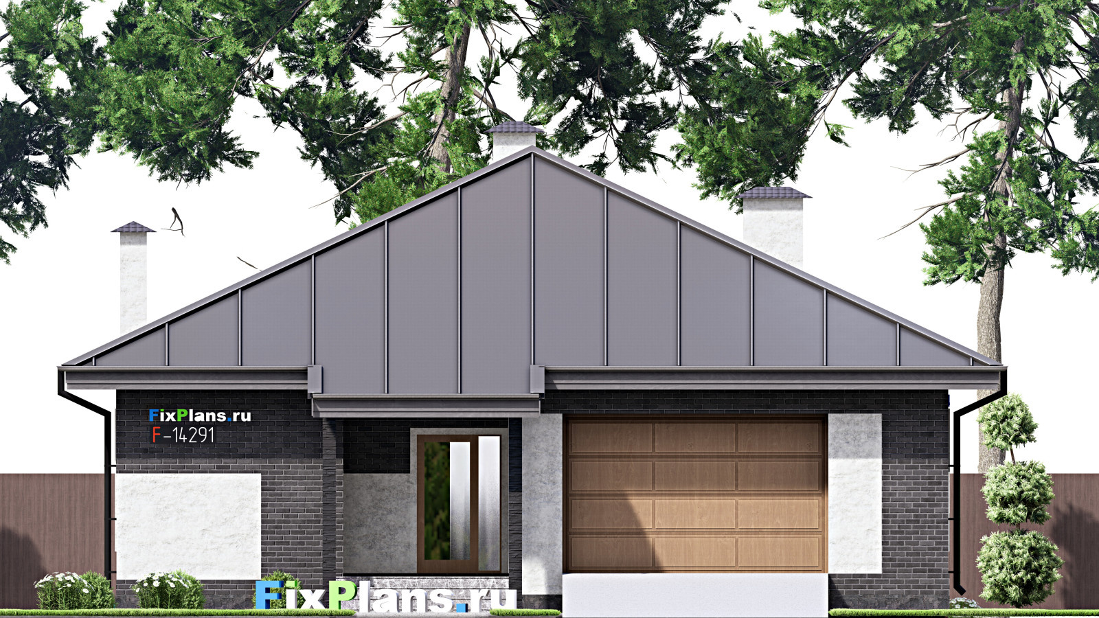 Проект одноэтажного дома 13х18м S169м2 F-14291