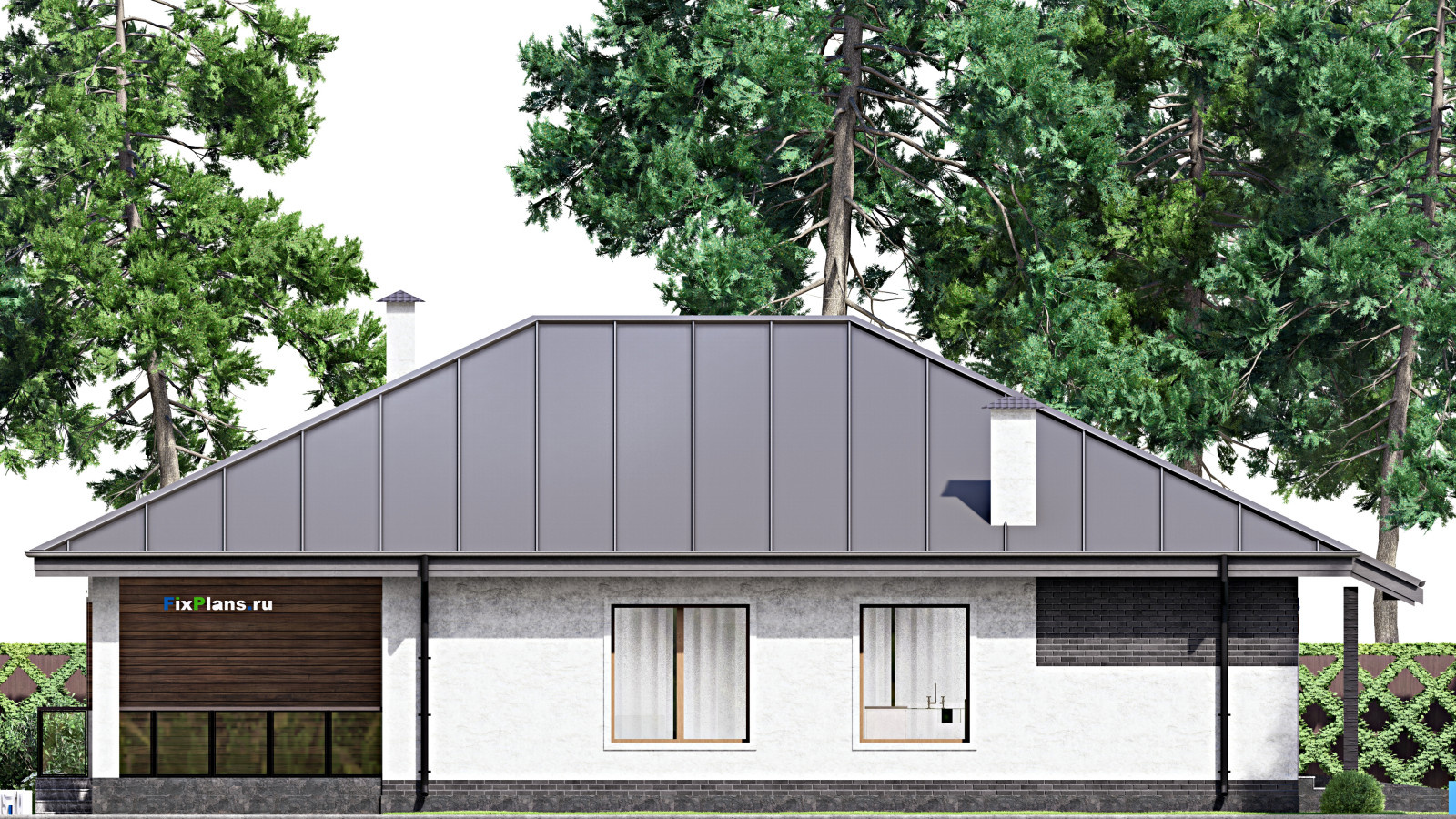 Проект одноэтажного дома 13х18м S169м2 F-14291