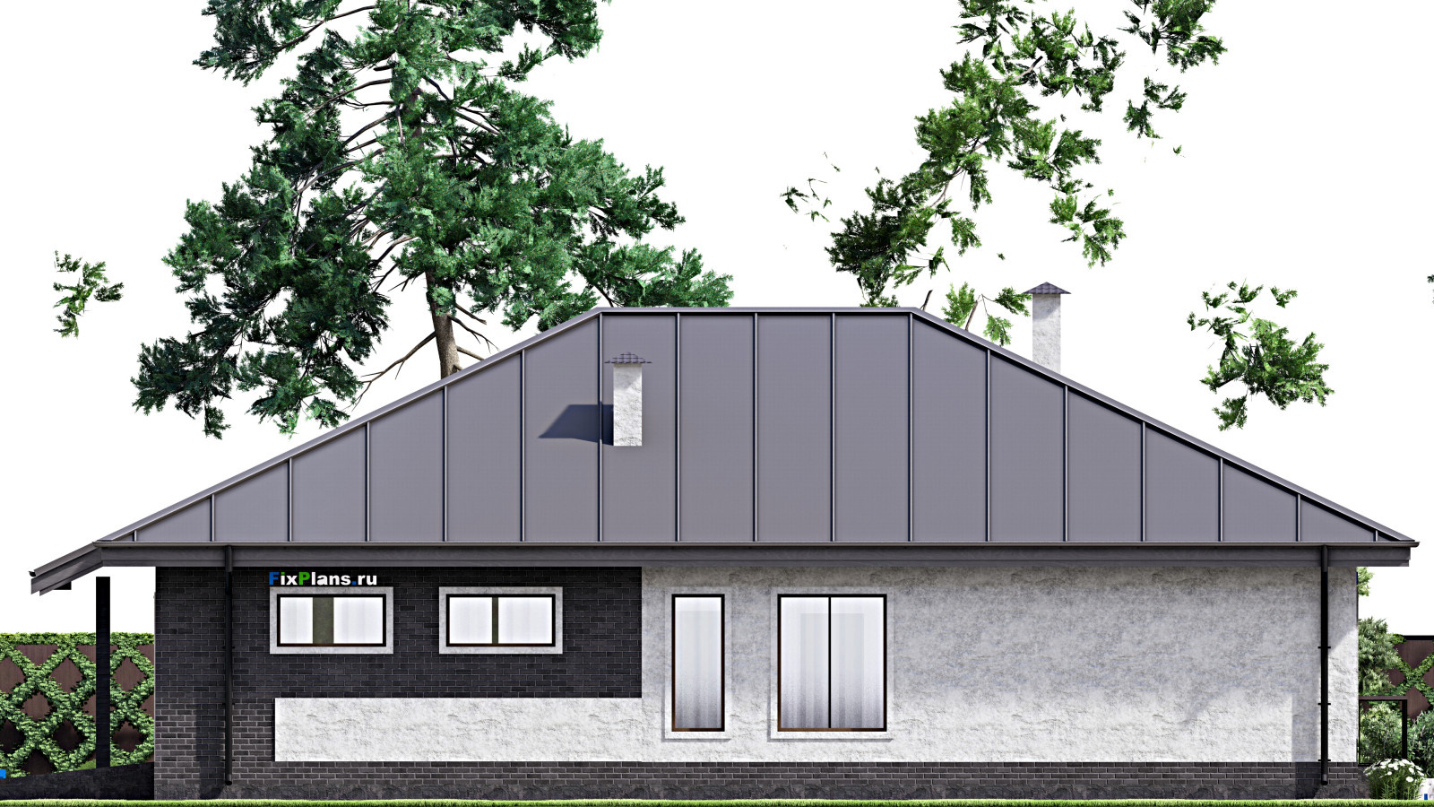 Проект одноэтажного дома 13х18м S169м2 F-14291