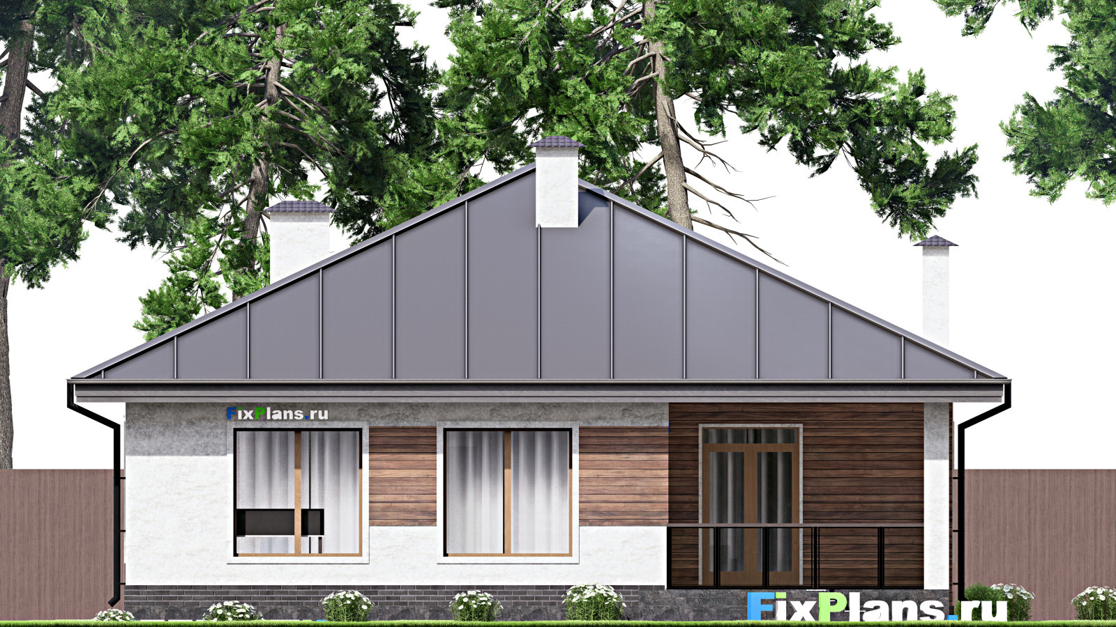 Проект одноэтажного дома 13х18м S169м2 F-14291