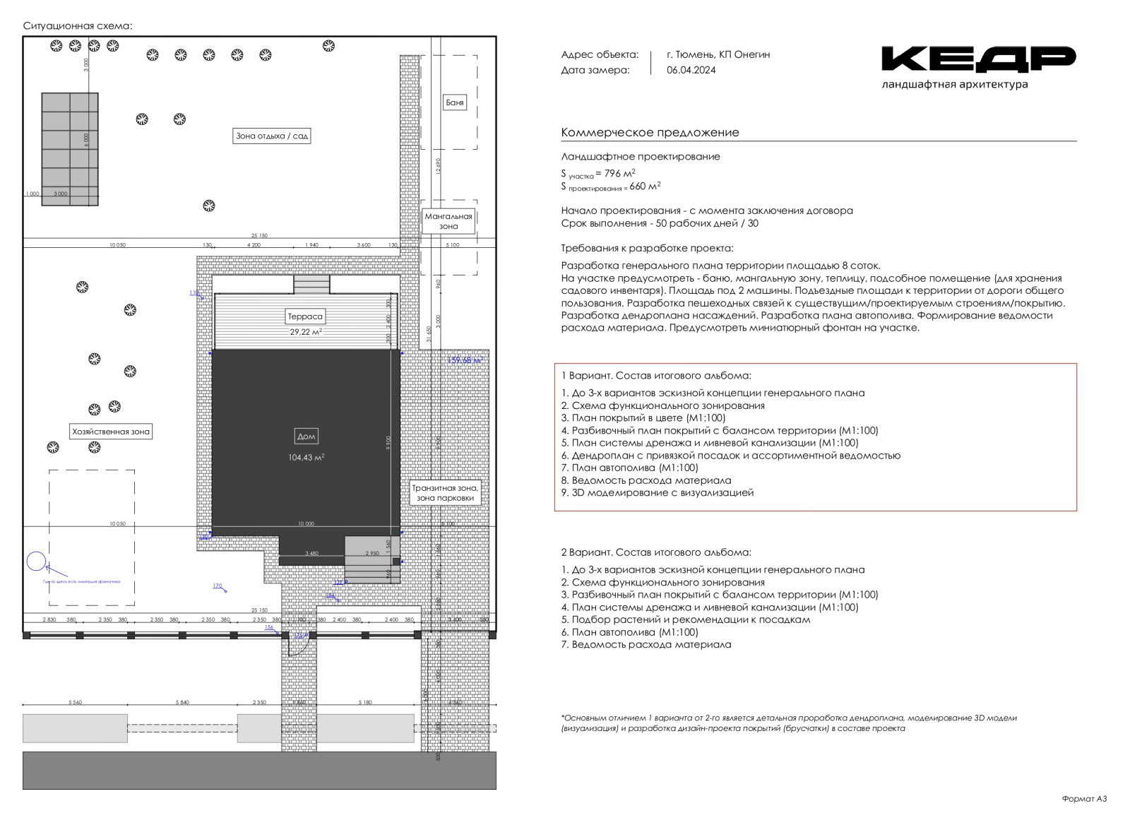 Опорный план / коммерческое предложение
