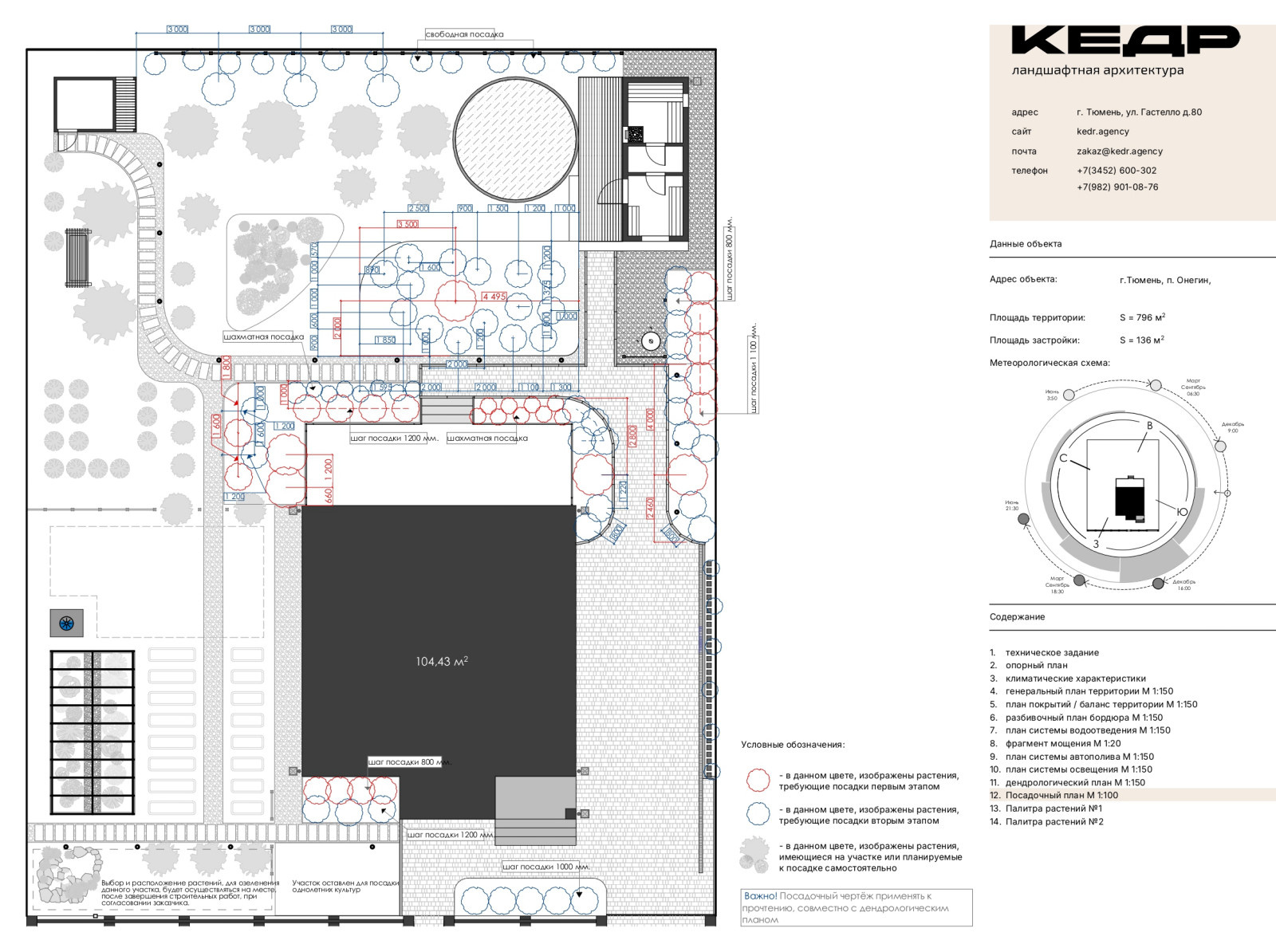 Посадочный план №1