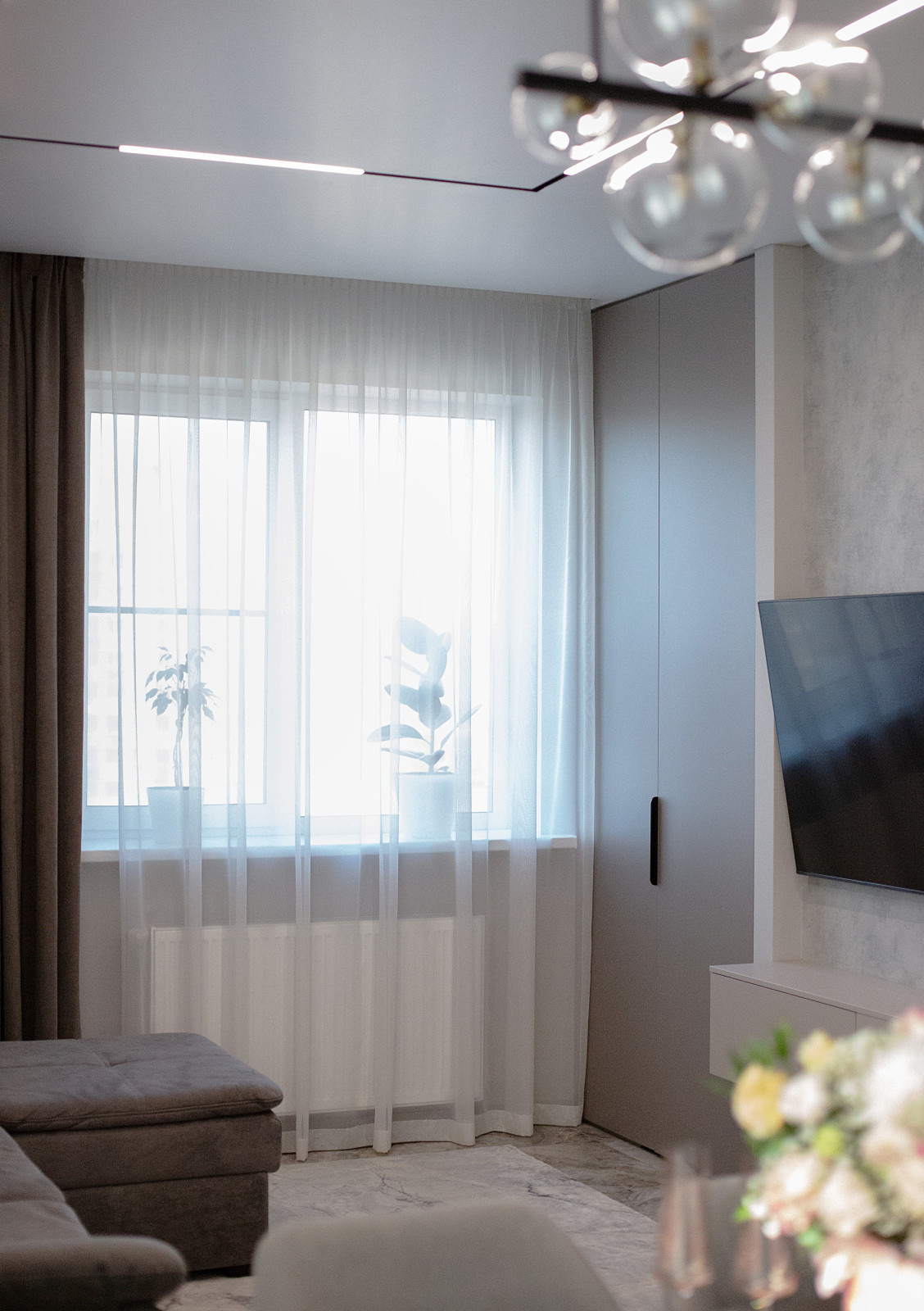 Дизайн-проект трехкомнатной квартиры. Фото после реализации