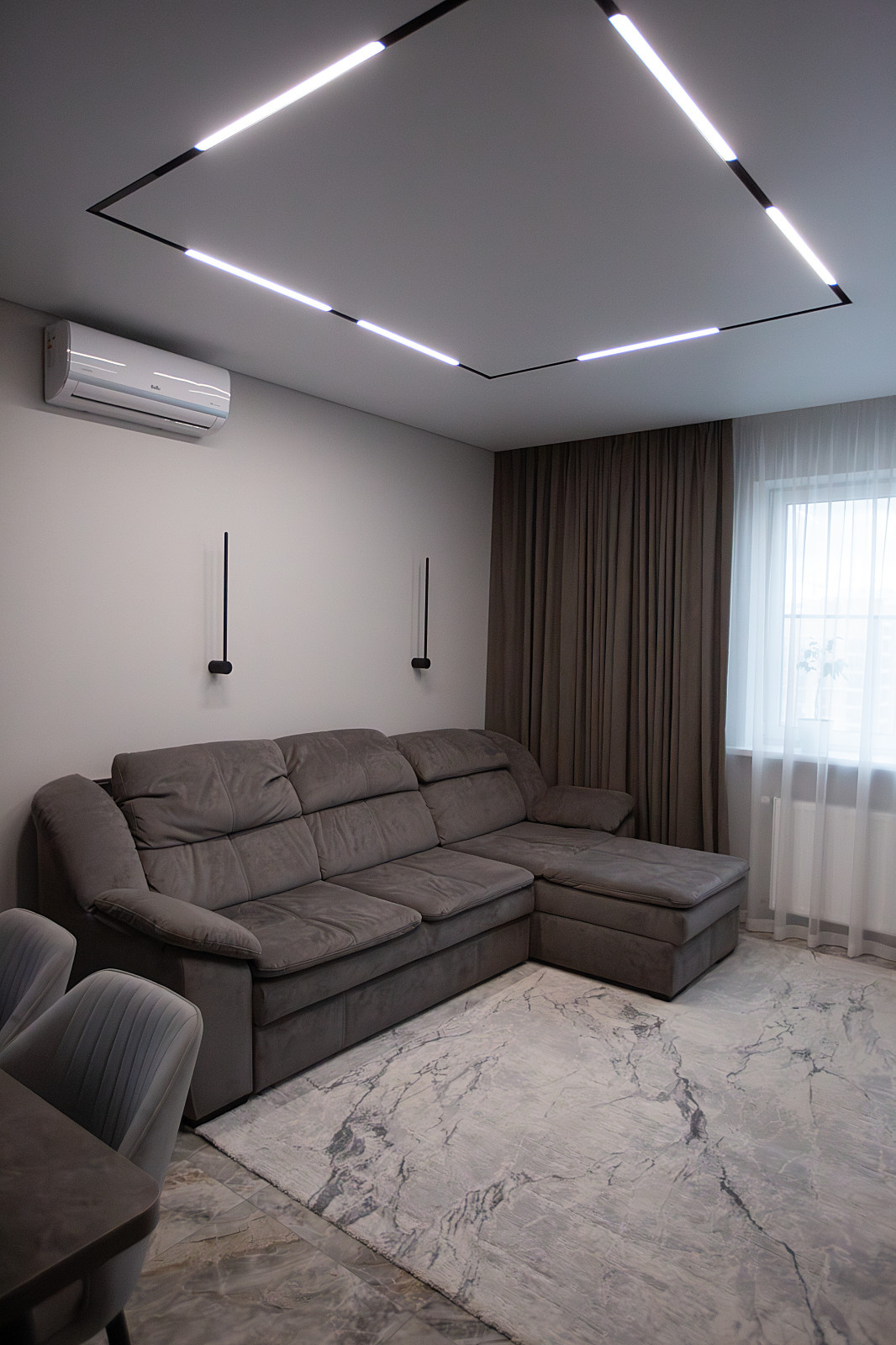 Дизайн-проект трехкомнатной квартиры. Фото после реализации