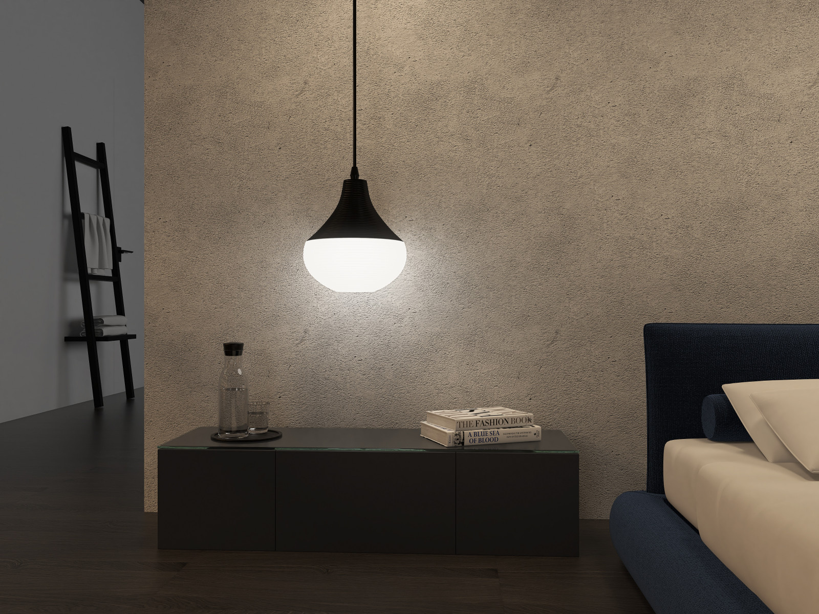 Спальня с атмосферой спокойствия интерьер мастер блока спальни с ванной