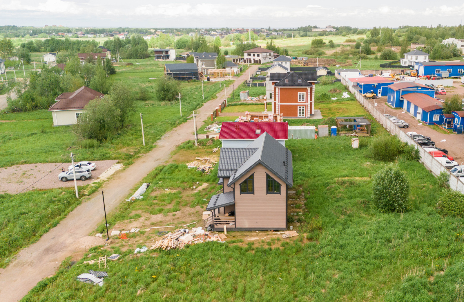 Строительство дома по Каркасной технологии в поселке Низино Ленинградской област