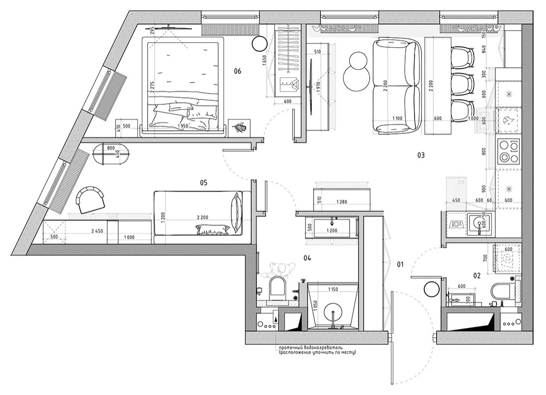 Ремонт квартиры в ЖК Титул, 57 м2