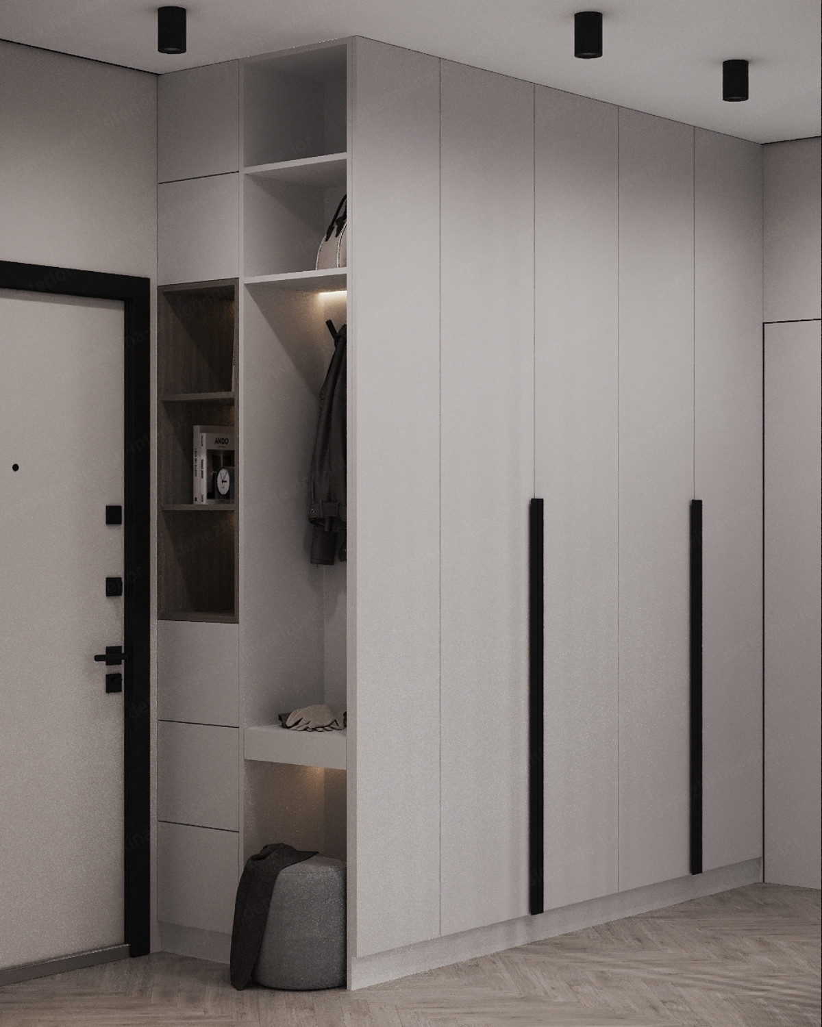 Дизайн проект 3 комнатной квартиры - ЖК Западный порт №2