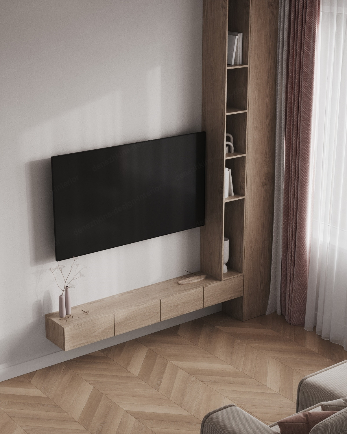 Дизайн проект 3 комнатной квартиры — ЖК Скандинавия