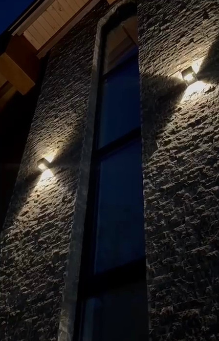 Winner черный уличный настенный светодиодный светильник 1548 TECHNO LED