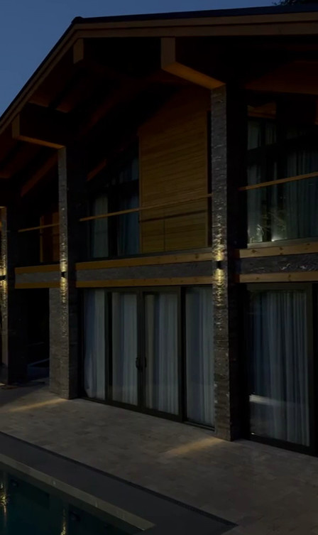 Winner черный уличный настенный светодиодный светильник 1548 TECHNO LED