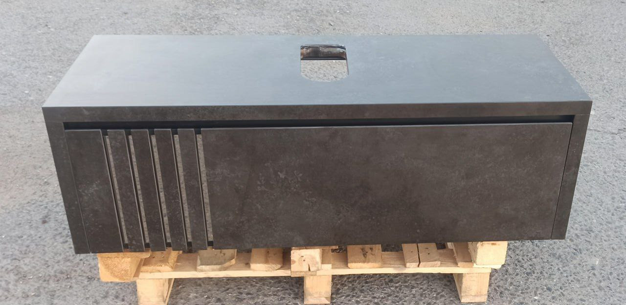 Тумбы под накладые раковины с зеркальными вставками