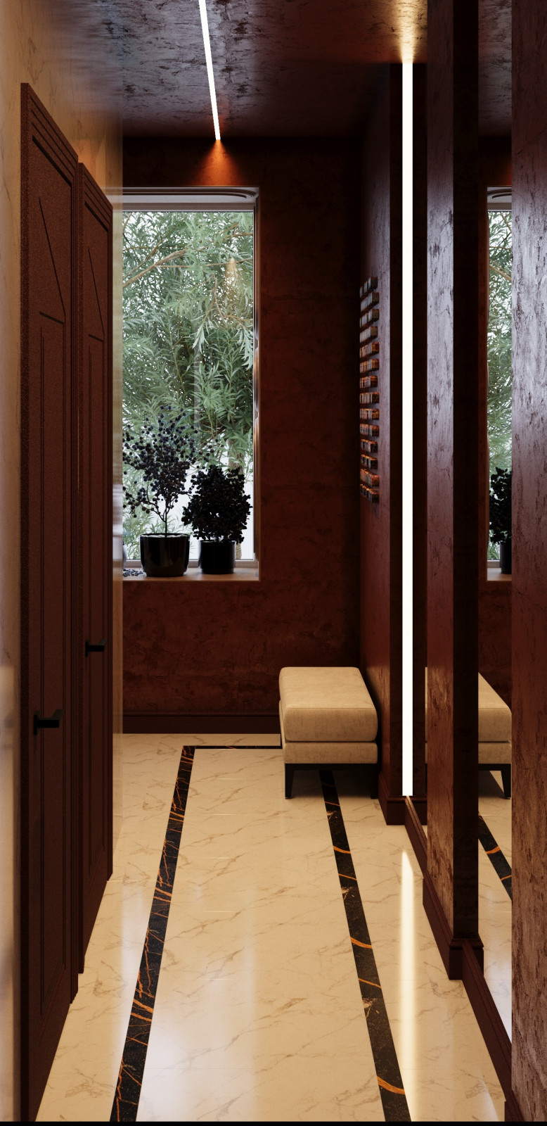 Интерьер санузла ресторана