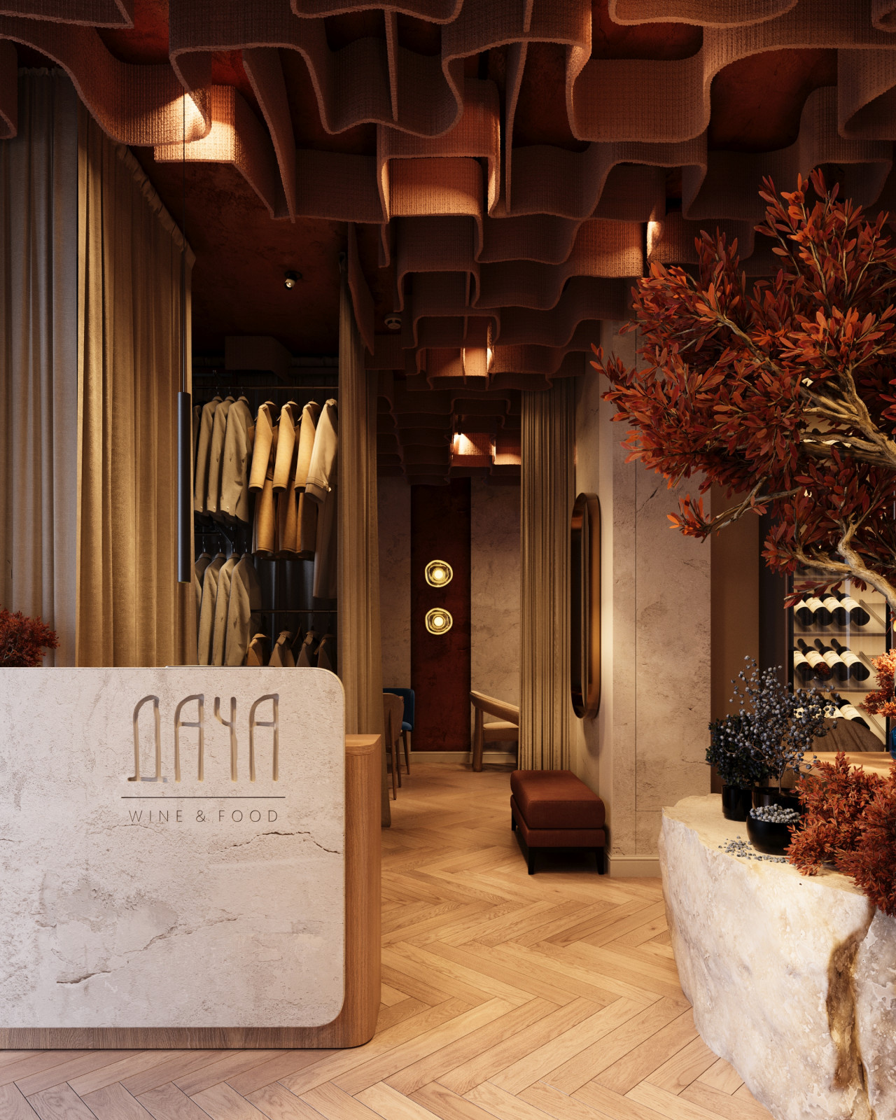 Проект интерьера ресторана