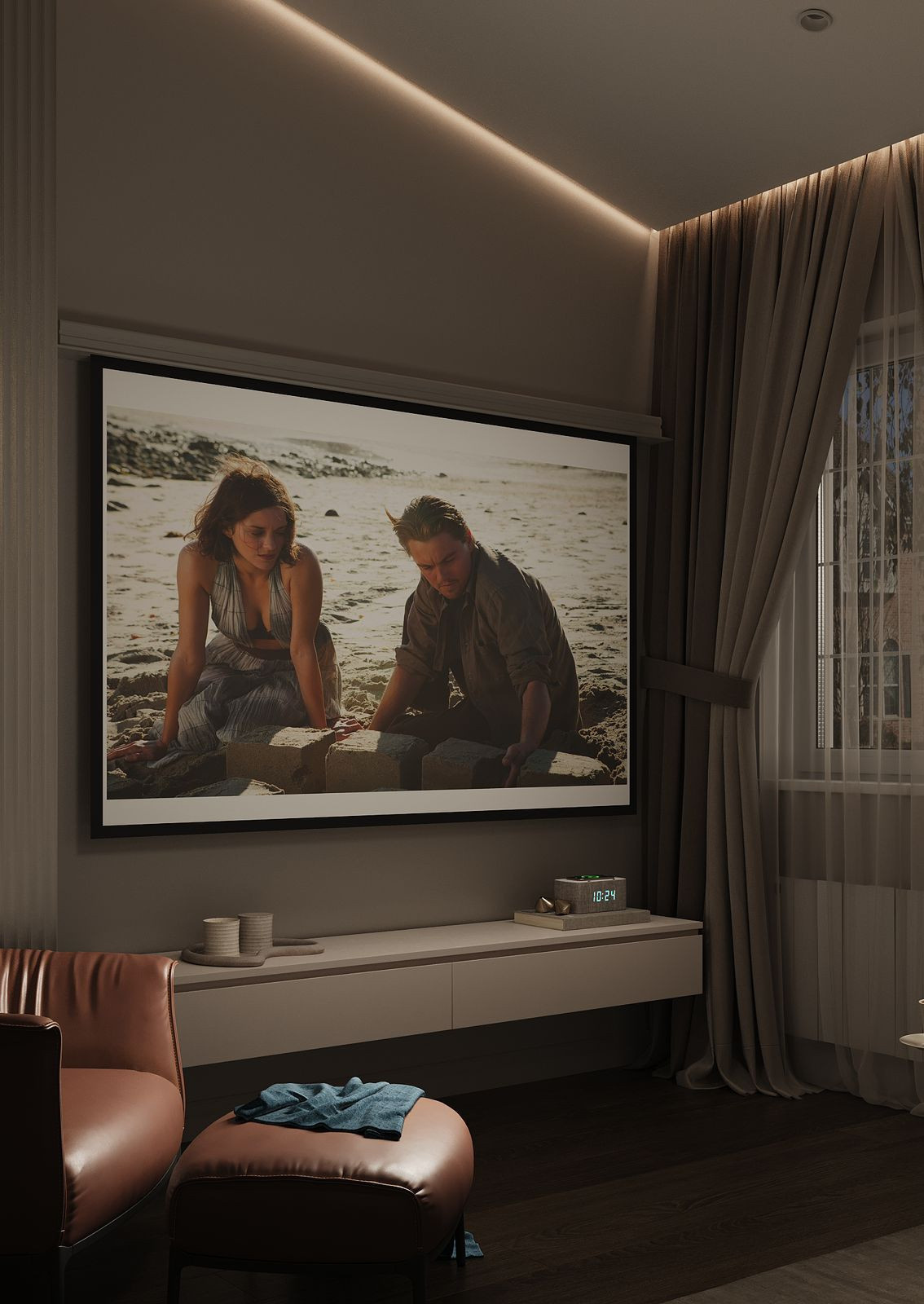 Энергия природы: экостиль для коттеджа с кинотеатром