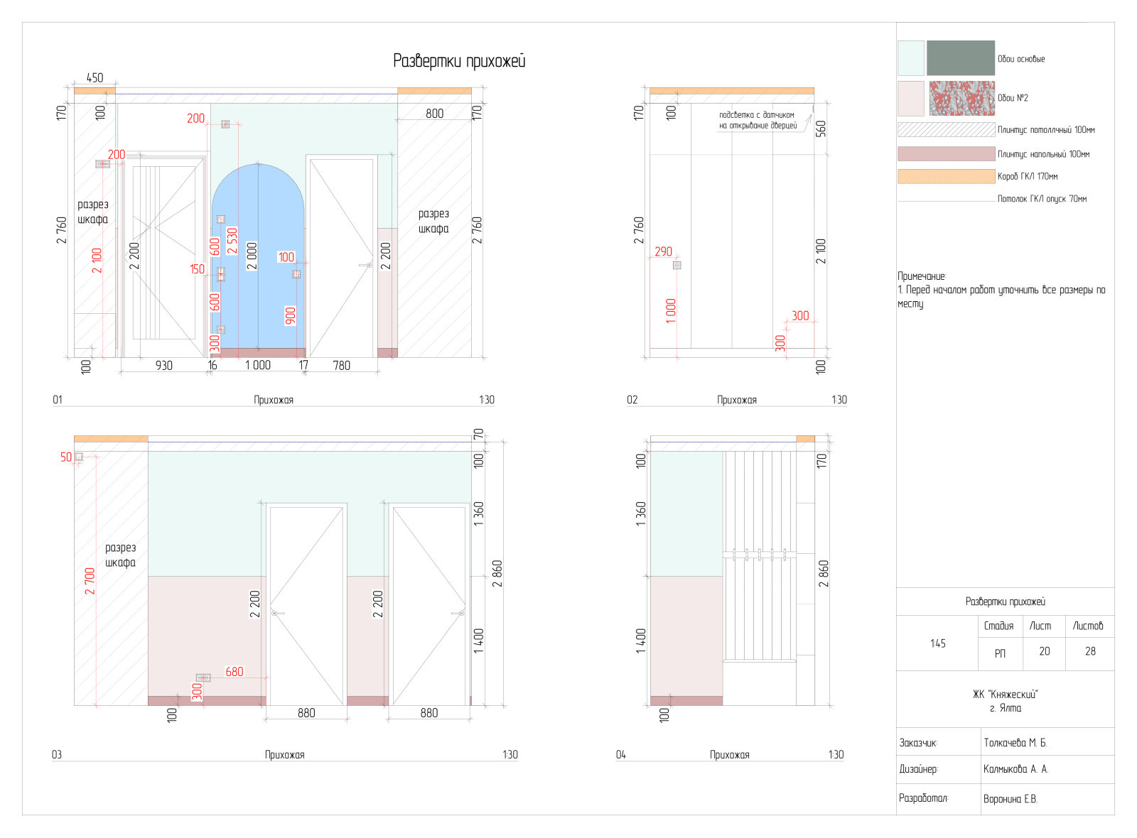 Дизайн проект квартиры г.Ялта