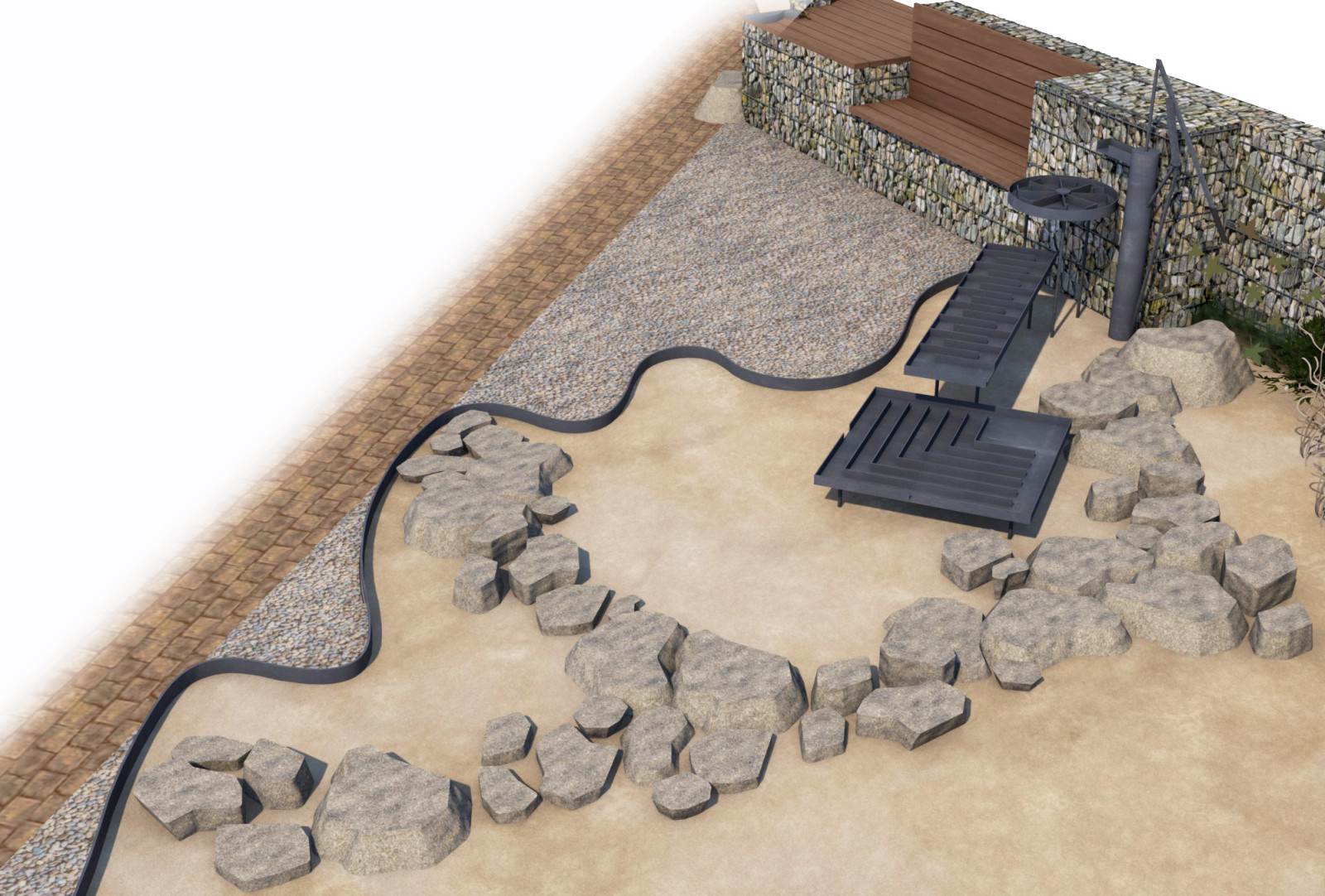 Конкурсный проект сквера в городской среде