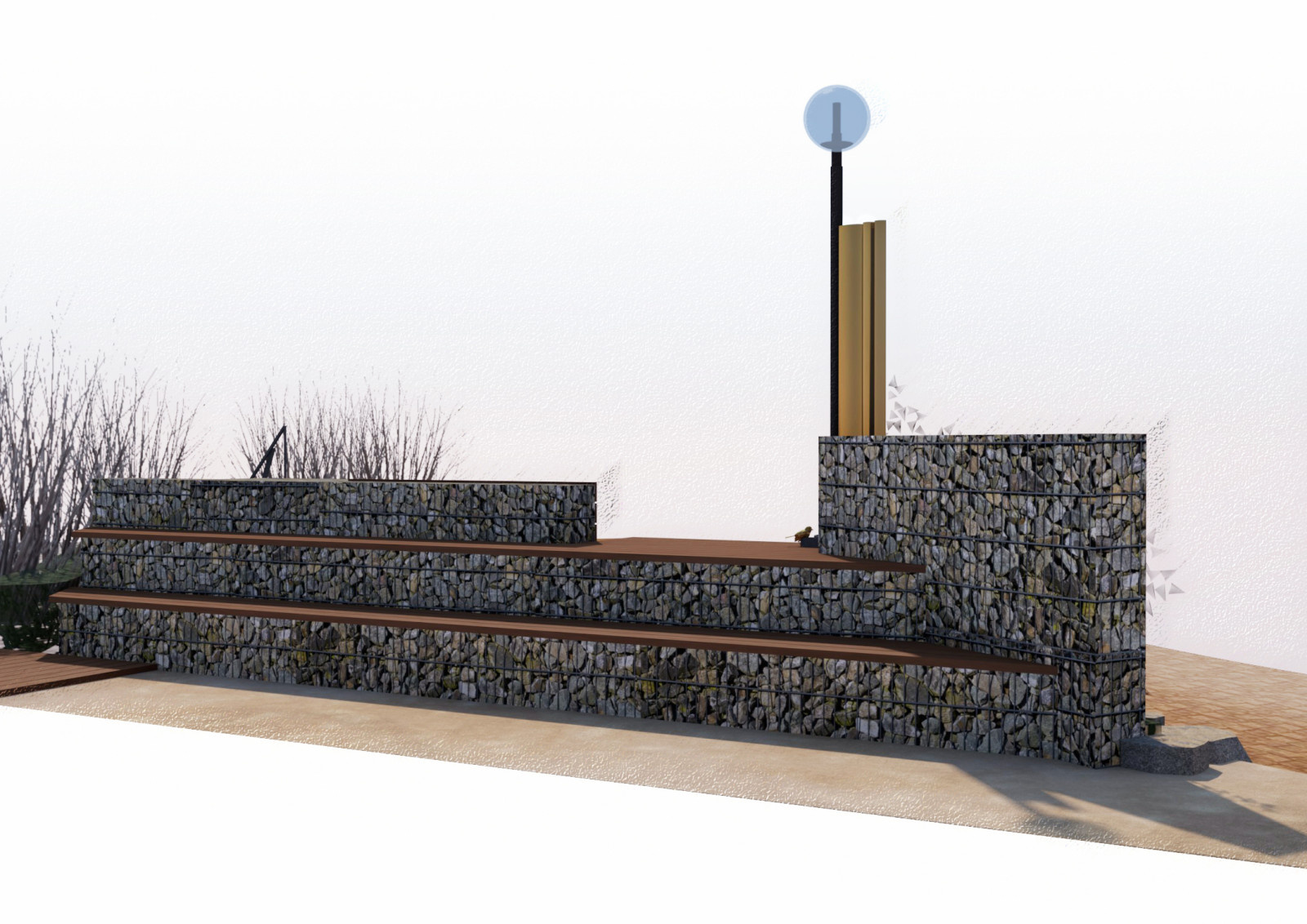 Конкурсный проект сквера в городской среде