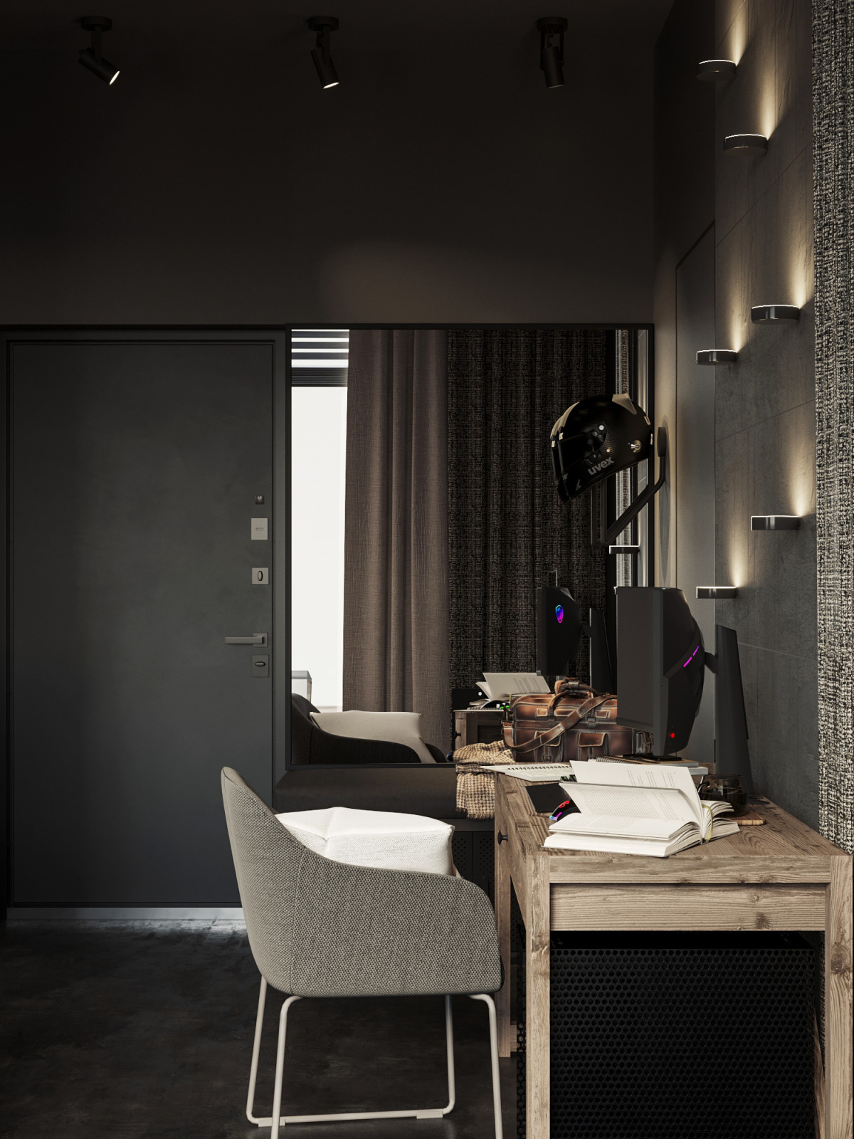 Современная квартира для семьи в Москве 70 м²