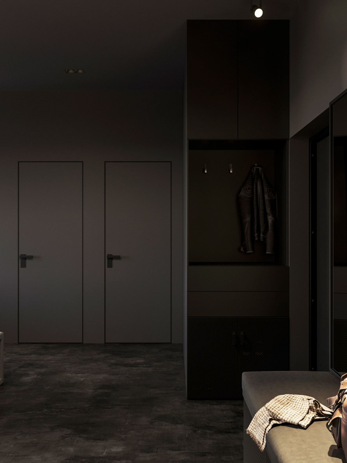 Современная квартира для семьи в Москве 70 м²