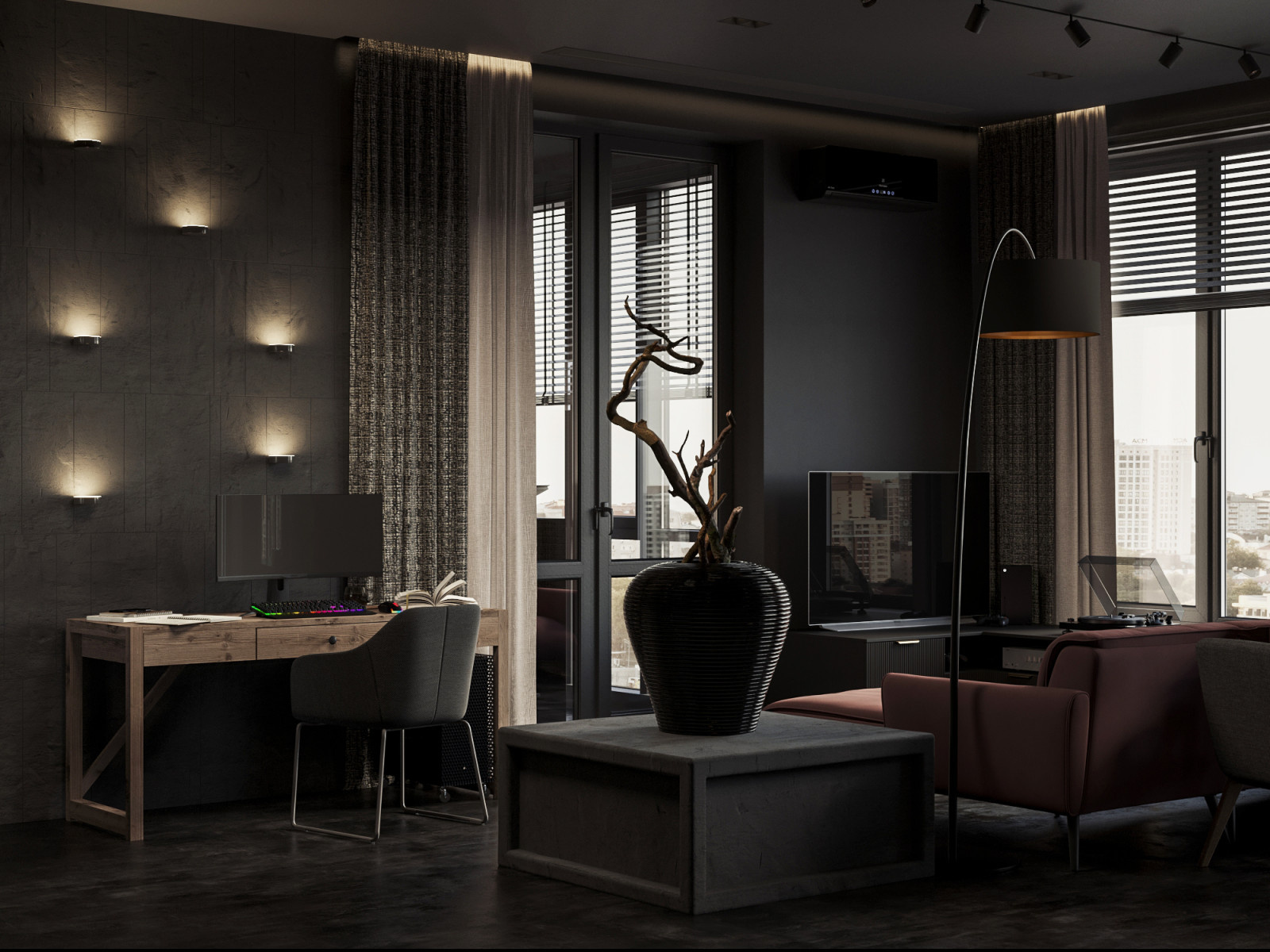 Современная квартира для семьи в Москве 70 м²