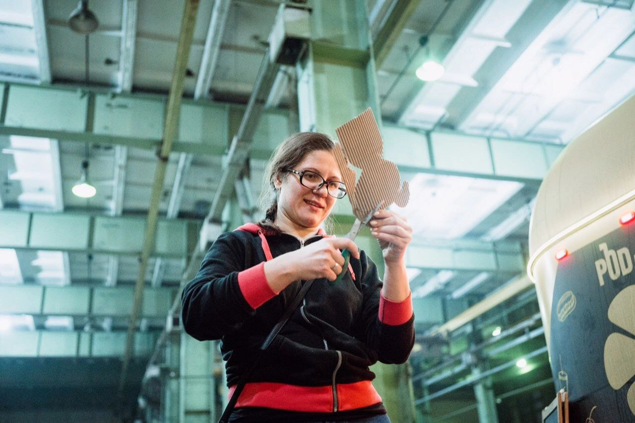 Эко фестиваль в Севкабель в Санкт-Петербурге. Построили город из вторсырья