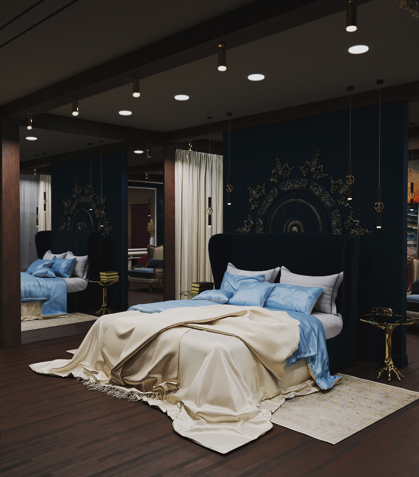 Усадьба с двумя флигелями.