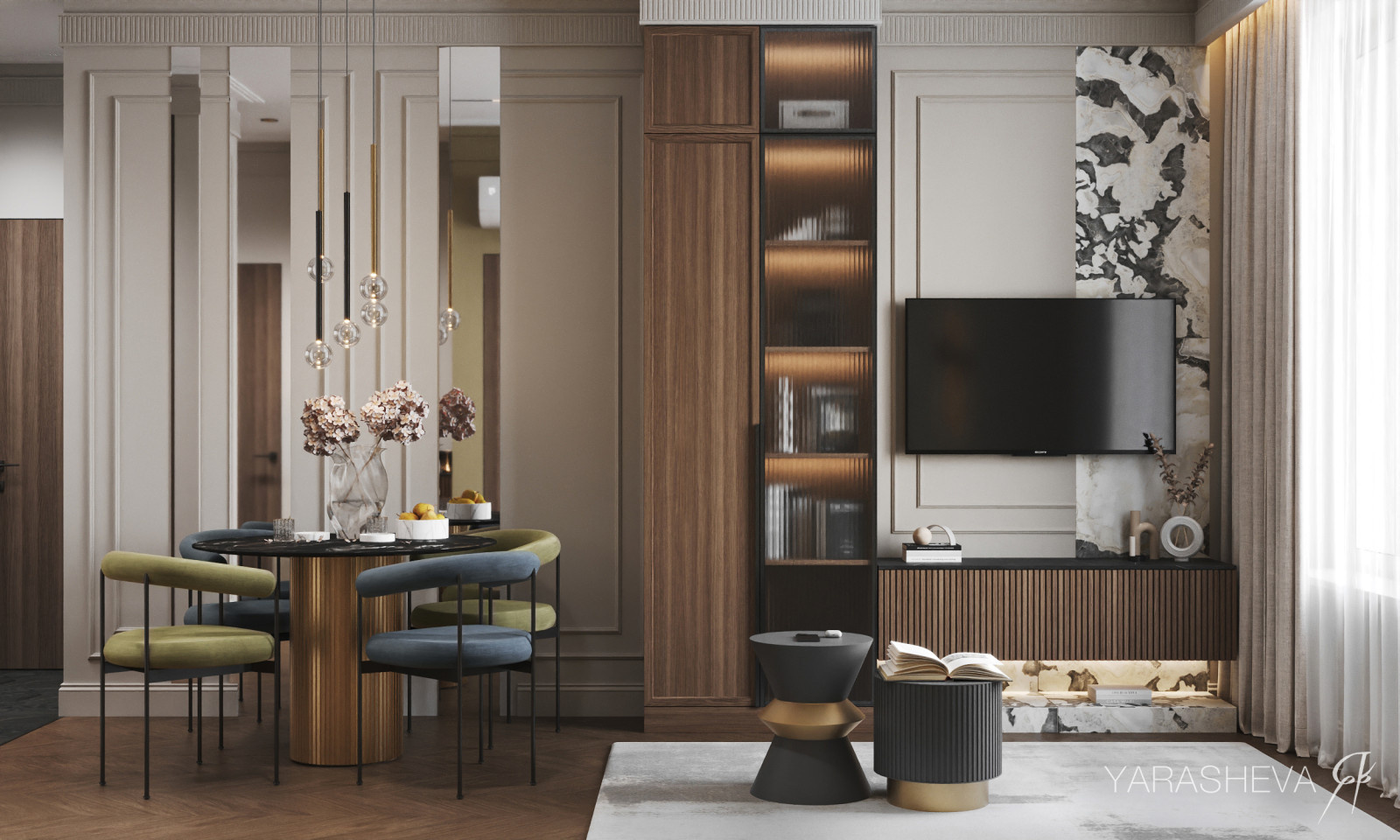 Дизайн-проект в ЖК Freedom (Фридом) 55 м кв.