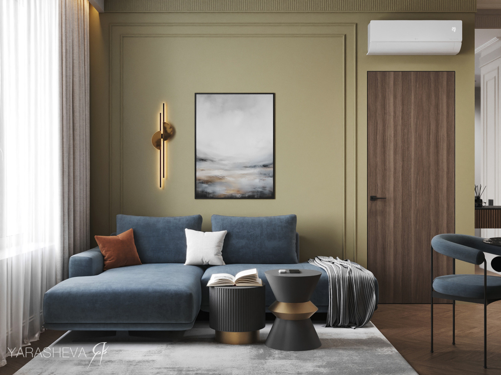 Дизайн-проект в ЖК Freedom (Фридом) 55 м кв.