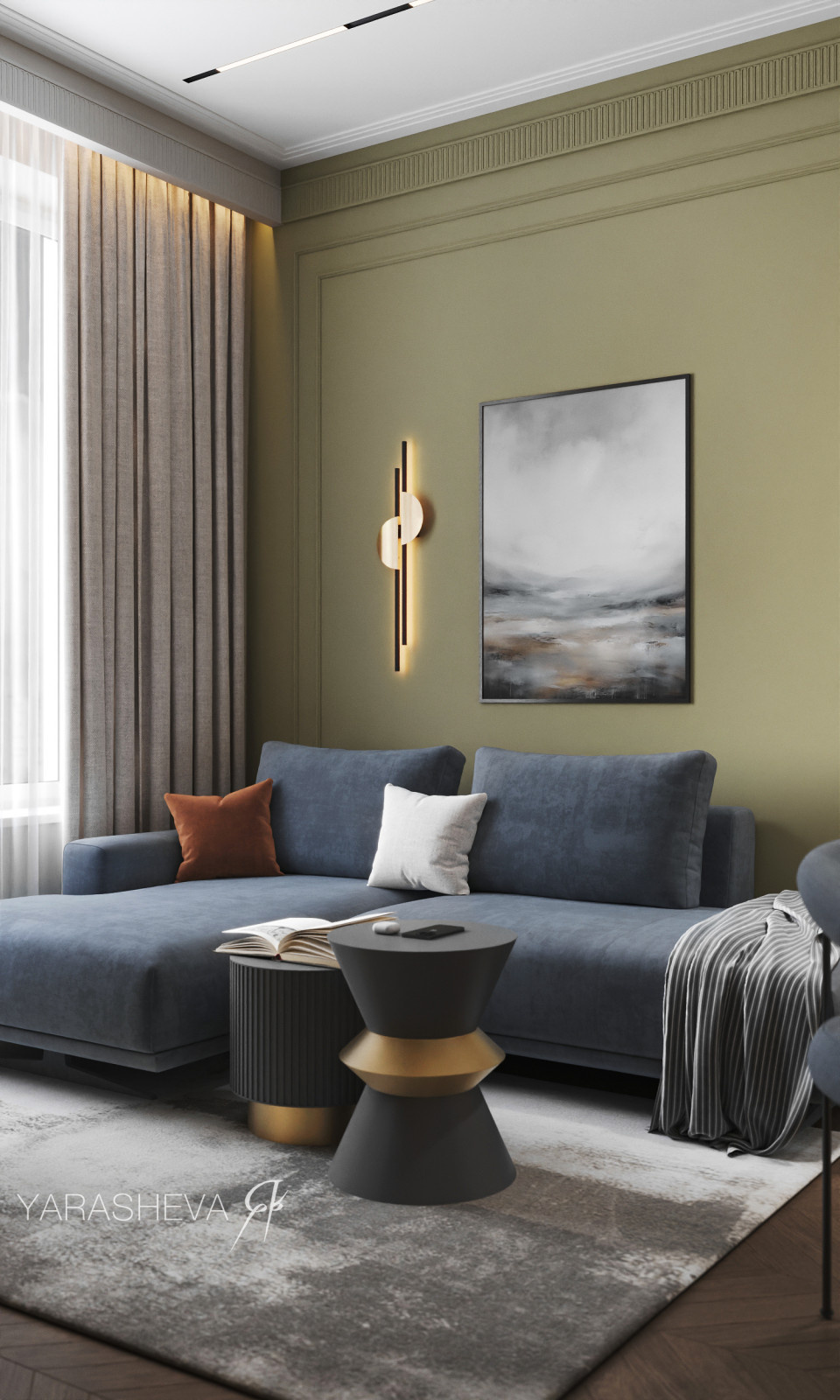 Дизайн-проект в ЖК Freedom (Фридом) 55 м кв.