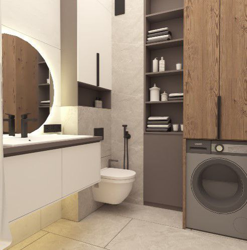 Дизайн интерьера квартиры в ЖК Клевер Парк, Екатеринбург