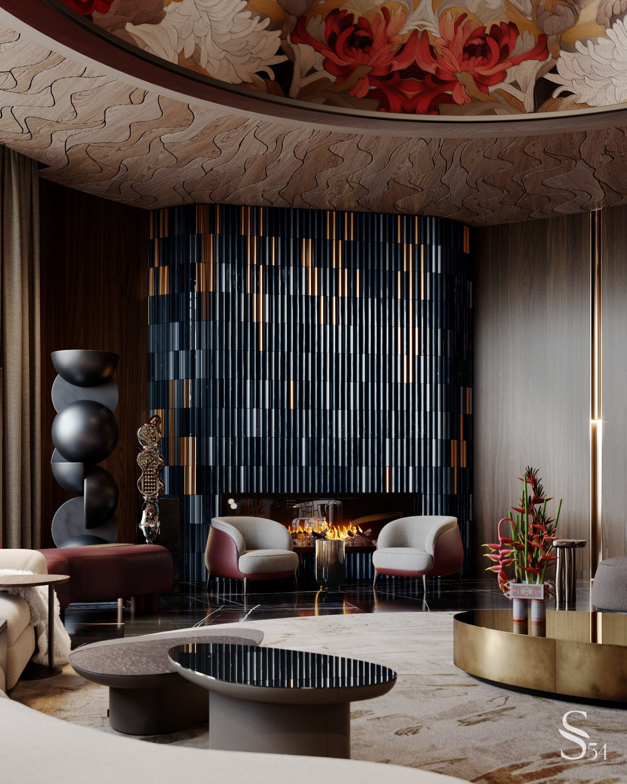 Дизайнерский портал камина