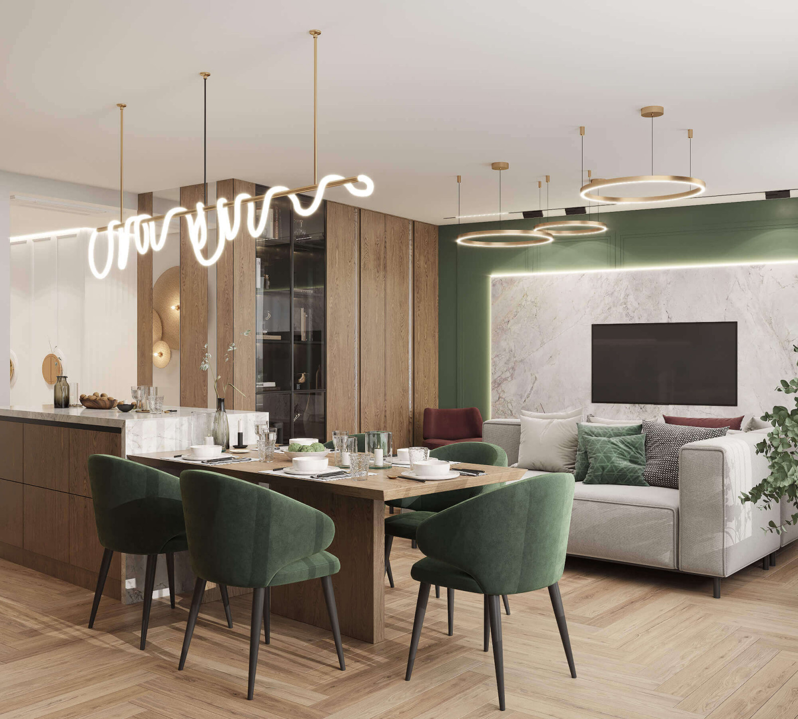 Дизайн квартиры|Яркая энергия современности