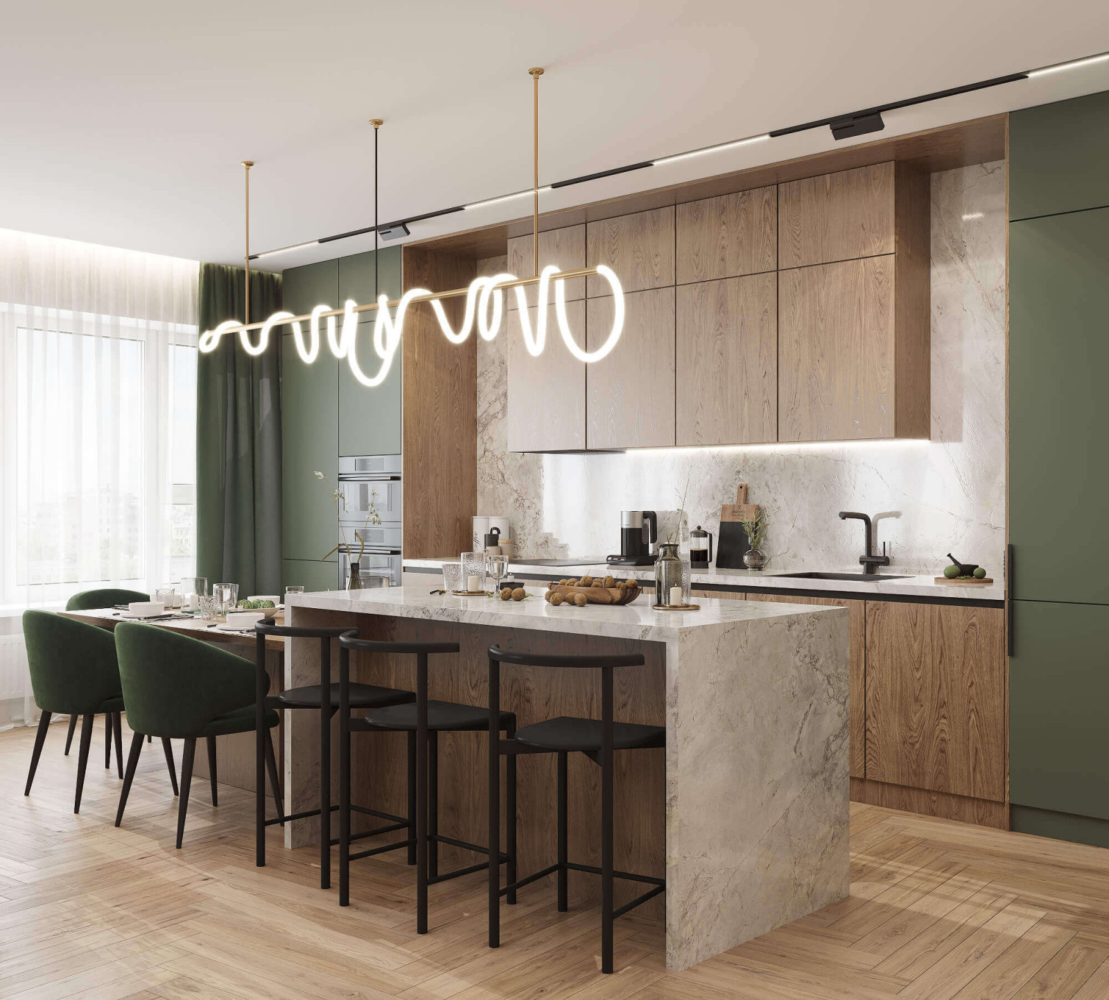 Дизайн квартиры|Яркая энергия современности