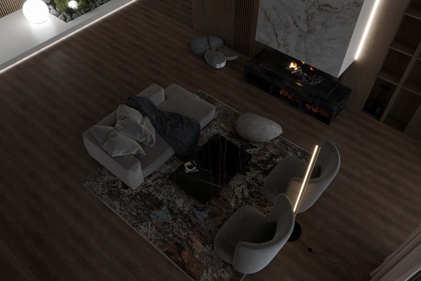 Дом ДНТ "Удача". Гостиная