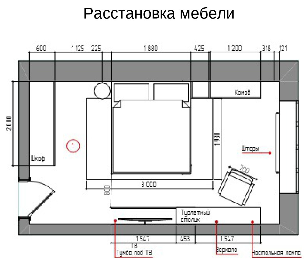 Декор - проект. Спальня