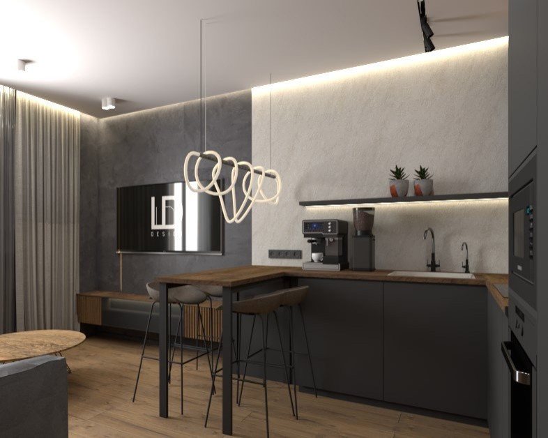 Дизайн интерьера квартиры в стиле лофт