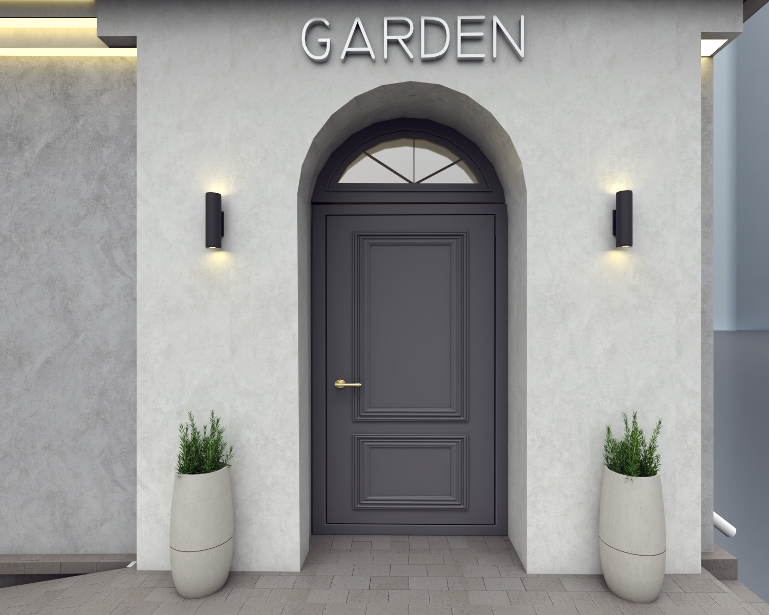 Архитектурный проект фасада кафе