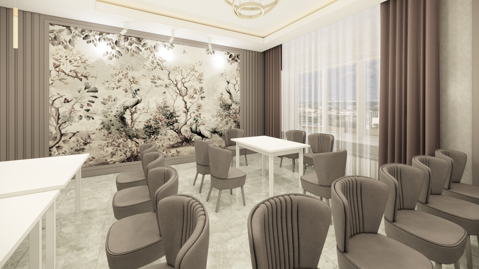 Дизайн интерьера Столовой в п.Кошки