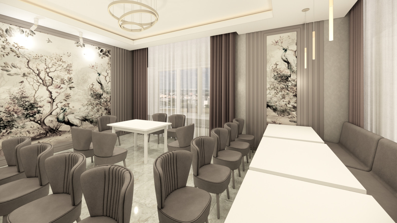 Дизайн интерьера Столовой в п.Кошки