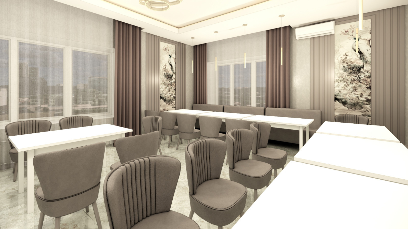 Дизайн интерьера Столовой в п.Кошки