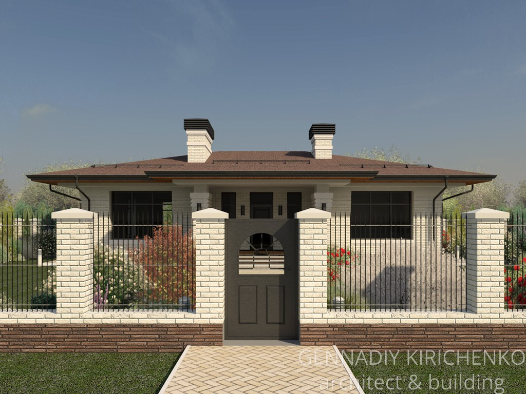 Проект небольшого одноэтажного дома.