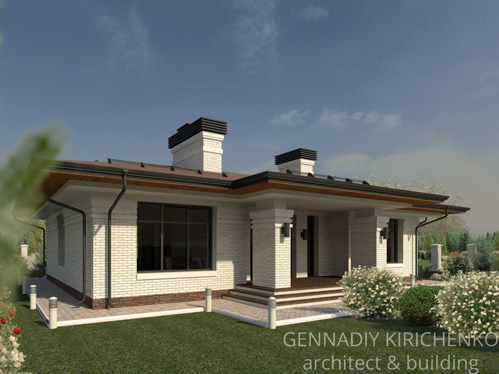 Проект небольшого одноэтажного дома.